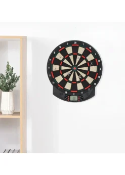 HOMCOM Electronic Dartboard 26 Games185 Variations with 6 Darts Ready-to-Play