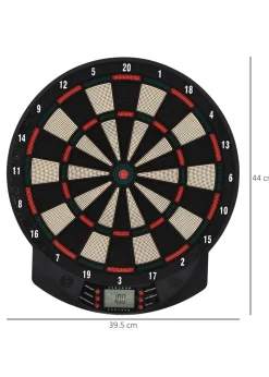 HOMCOM Electronic Dartboard 26 Games185 Variations with 6 Darts Ready-to-Play
