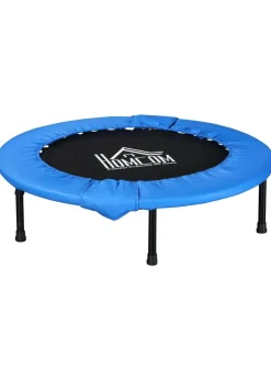 HOMCOM Fitness Trampoline Exercise Max Load Blue