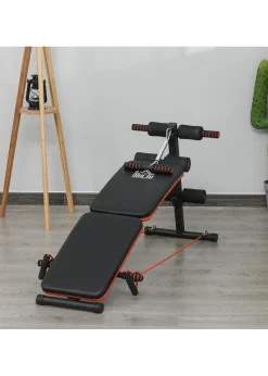 HOMCOM Foldable Sit Up Bench 5-Level Adjustable Core Workout