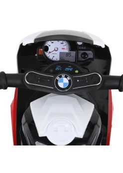 HOMCOM Kids Electric Ride on Motorcycle BMW Licensed with Headlights and Music (Red)