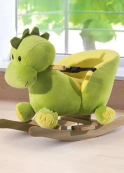 HOMCOM Kids Rocking Dinosaur Plush Toy