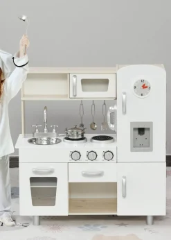 HOMCOM Kitchen with Accessories Play Set