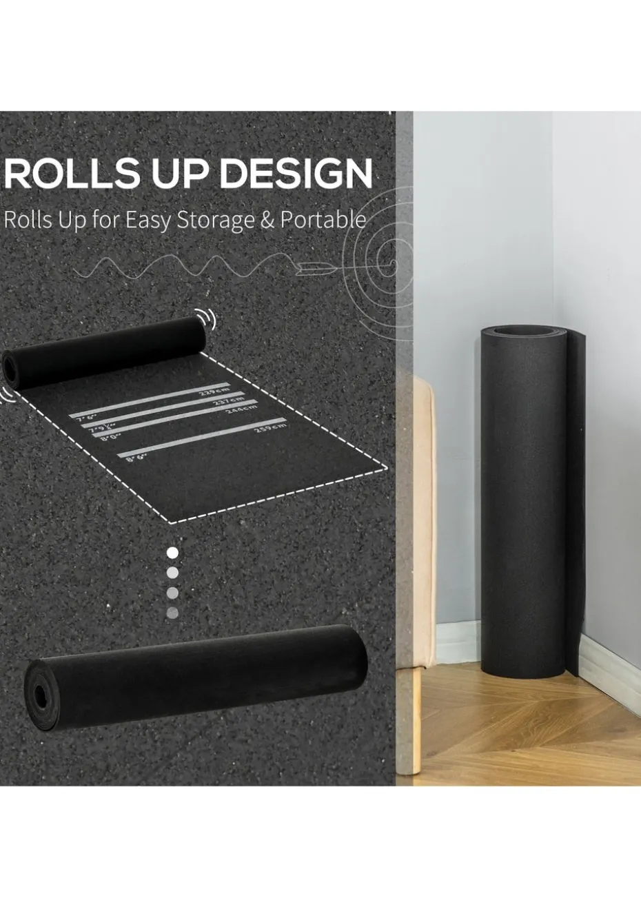 Homcom Professional Rubber Darts Dart Mat Pub Club Home 4 Throwing Distances