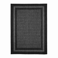 Homemaker Black Gel Backed Border Rug
