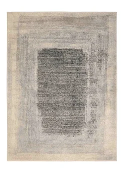 Homemaker Freya Border Effect Grey/Blue Rug