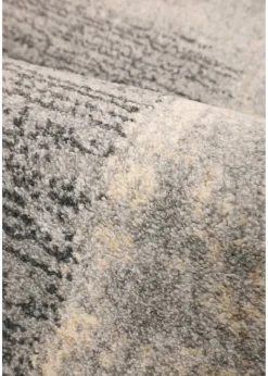 Homemaker Freya Border Effect Grey/Blue Rug