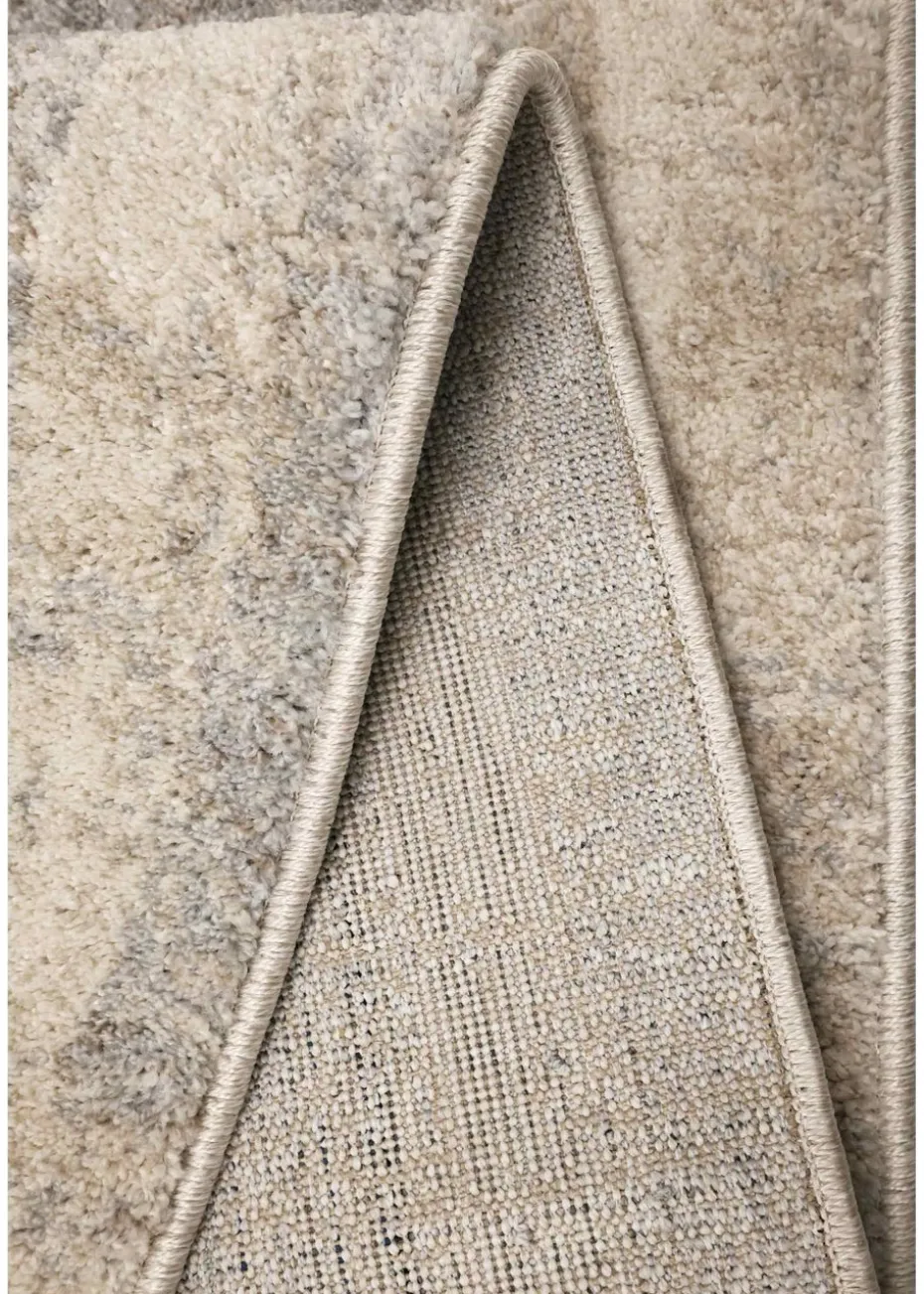 Homemaker Freya Border Effect Grey/Blue Rug