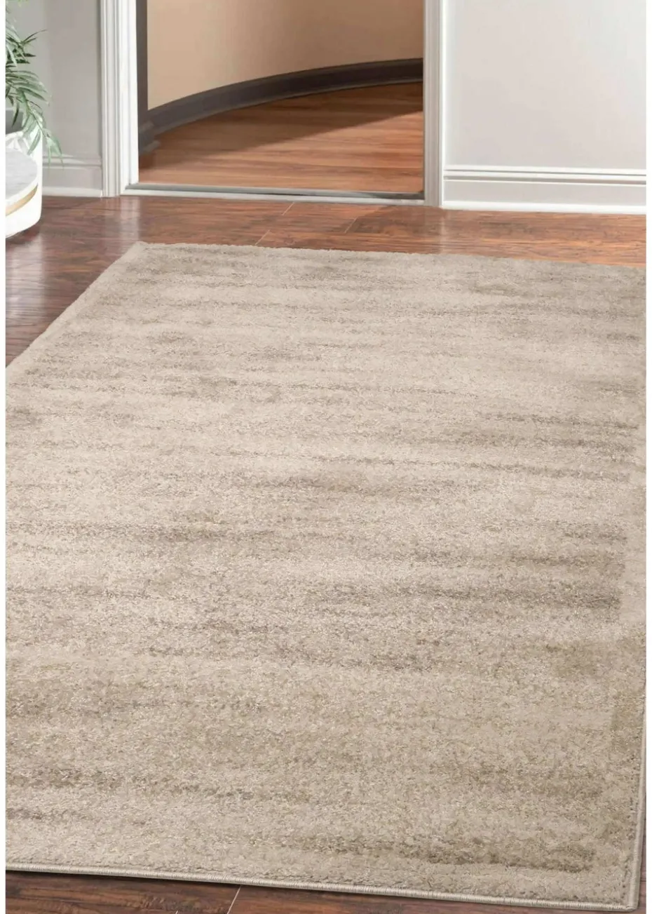 Homemaker Freya Texture Border Natural Rug