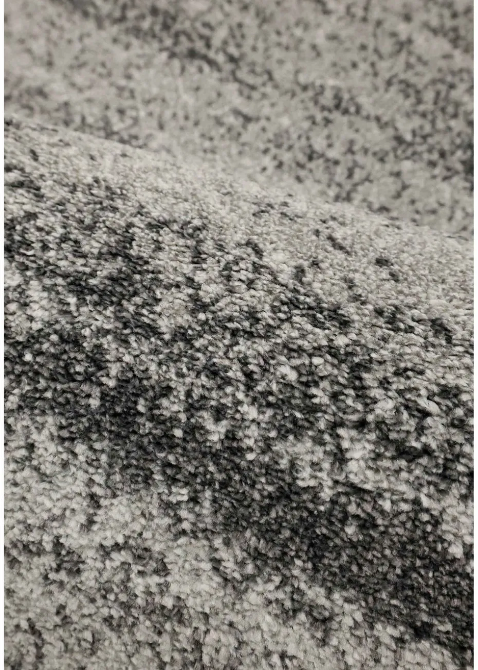 Homemaker Freya Texture Border Charcoal Rug