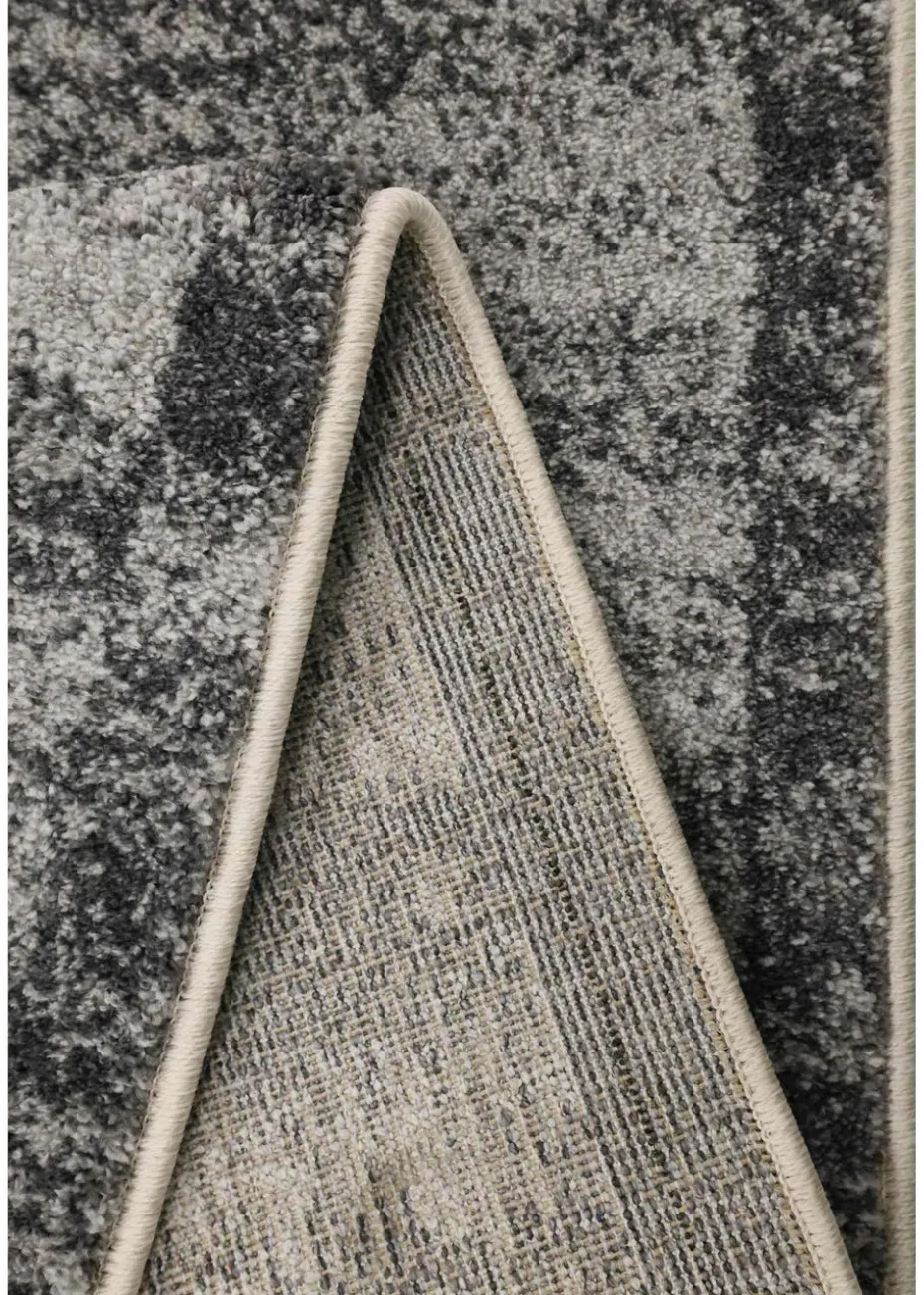 Homemaker Freya Texture Border Charcoal Rug