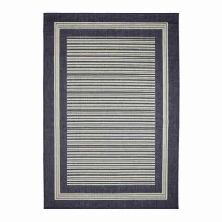 Homemaker Gel Backed Navy Border Rug