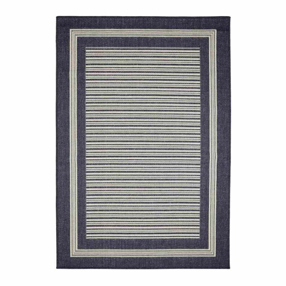Homemaker Gel Backed Navy Border Rug