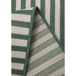 Homemaker Green Multistripe Design Rug