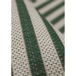 Homemaker Green Multistripe Design Rug