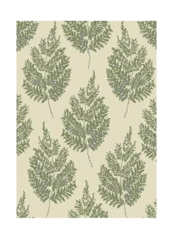 Homemaker Green Villa Leaf Rug