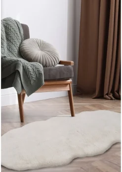Homemaker Ivory Luxury Fur Double Rug