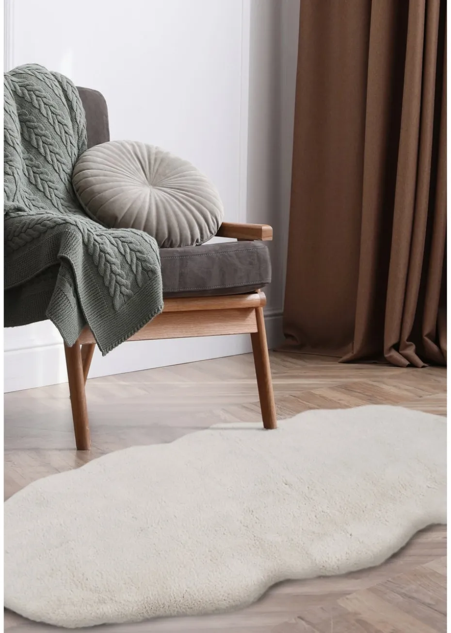 Homemaker Ivory Luxury Fur Double Rug