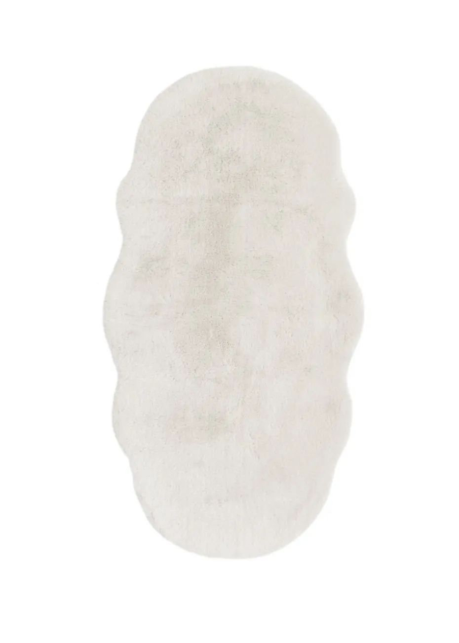 Homemaker Ivory Luxury Fur Double Rug