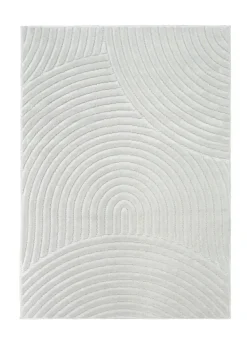 Homemaker Malmo White Curves Rug