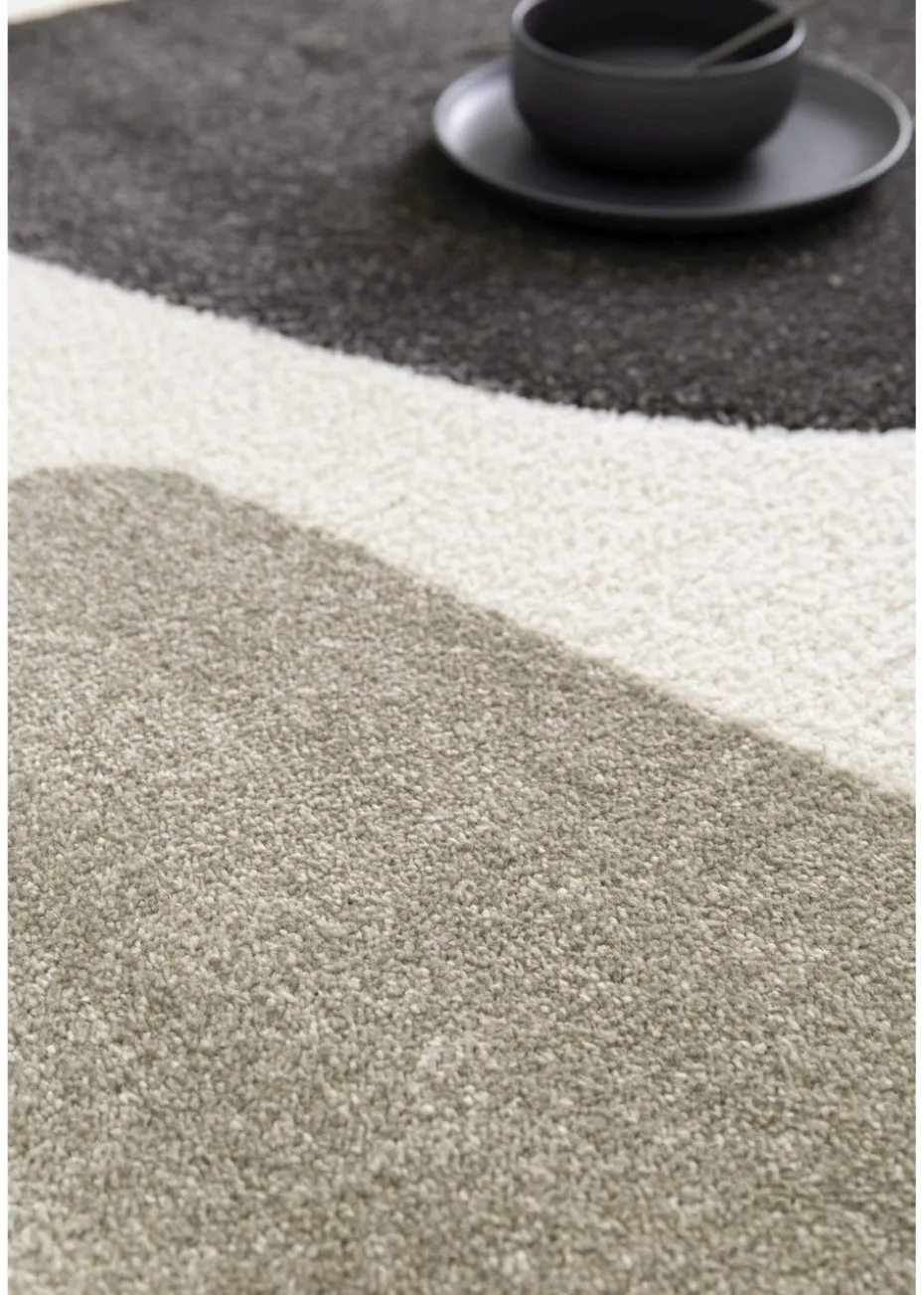 Homemaker Milan Bold Grey/Stone/Cream Abstract Rug