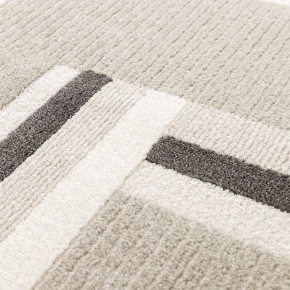 Homemaker Milan Grey/Stone/Cream Blocks Rug