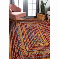 Homemaker Multicolour Border Rug