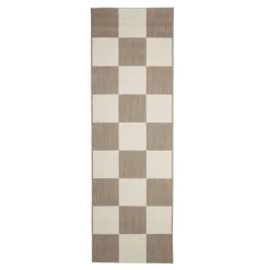 Homemaker Natural Chequer Runner Rug