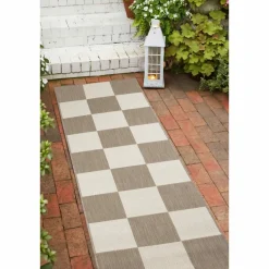 Homemaker Natural Chequer Runner Rug