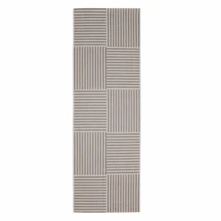 Homemaker Natural Multistripe Design Runner Rug