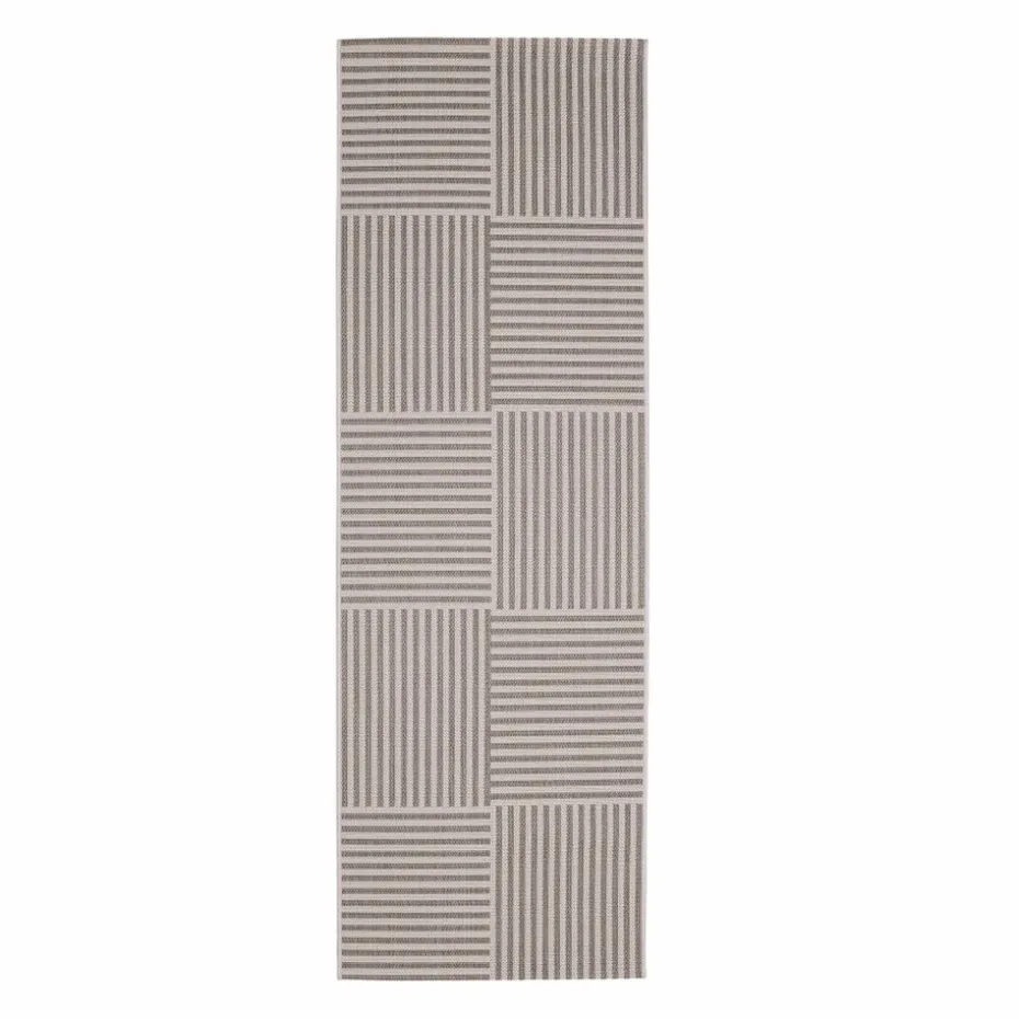 Homemaker Natural Multistripe Design Runner Rug