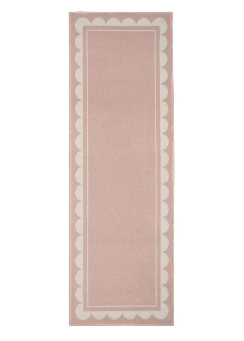 Homemaker Scallop Blush Runner