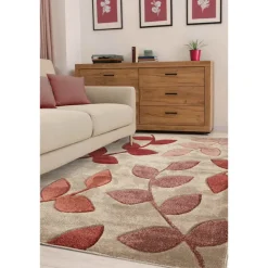 Homemaker Terra Leaf Design Rug