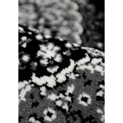 Homemaker Traditional Black Round Rug