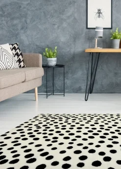 Homemakers White Maestro Spot Rug