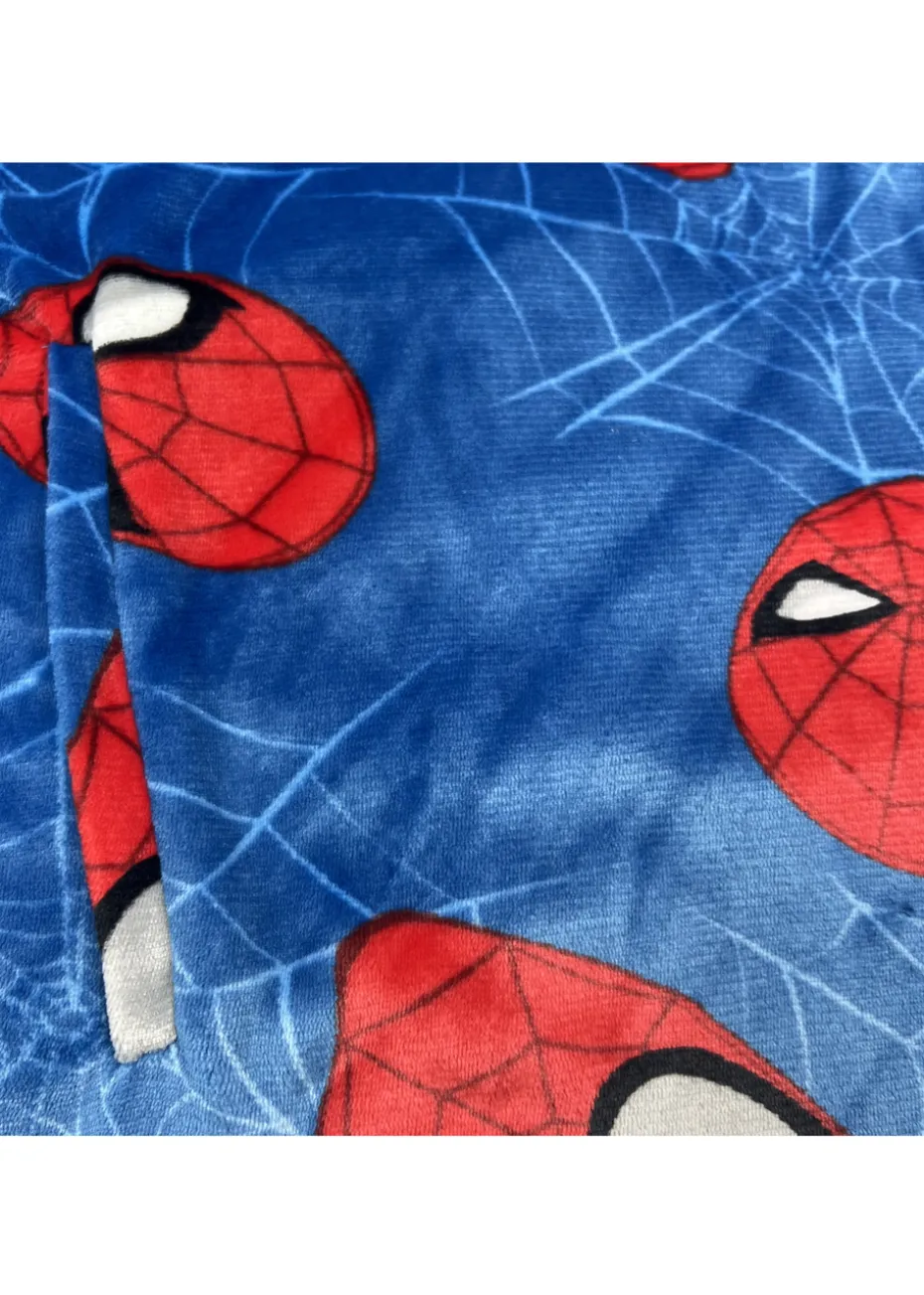 HUGZEE Kids Spiderman Heads Up Wearble Hooded Throw