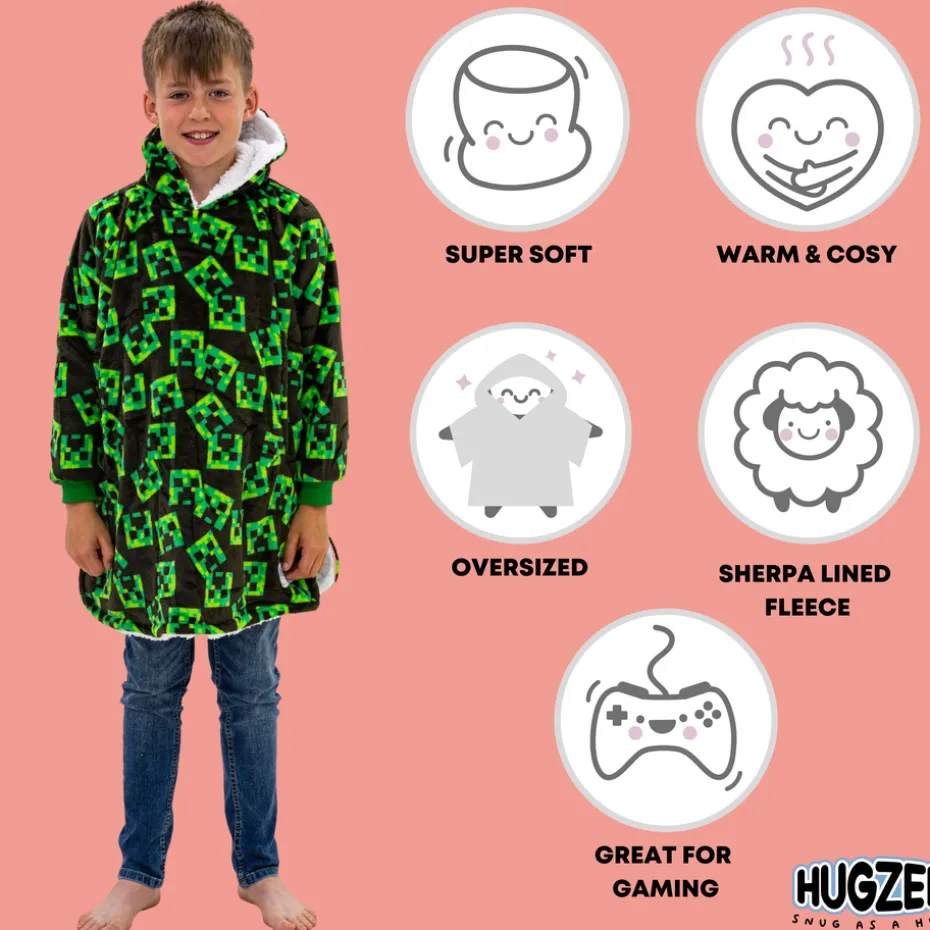 HUGZEE Minecraft Face Snuggle Hoodie