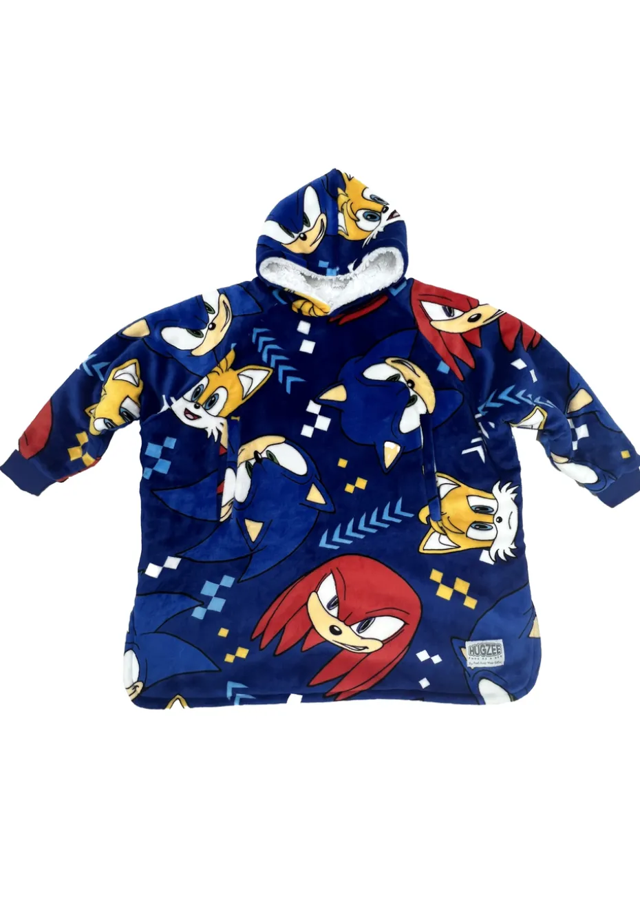 HUGZEE Sonic Bounce Hooded Wearable Throw