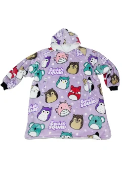 HUGZEE Squishmallows Bright Hooded Wearable Throw