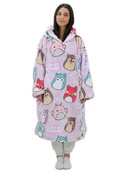 HUGZEE Squishmallows Bright Hooded Wearable Throw