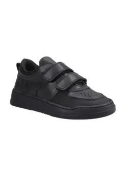 Hush Puppies Black Daxton Touch Fastening Senior