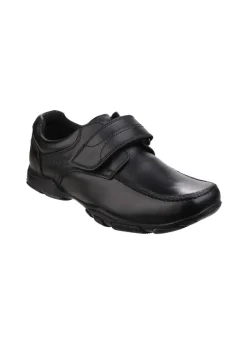 Hush Puppies Black Freddy 2 Senior School Shoe