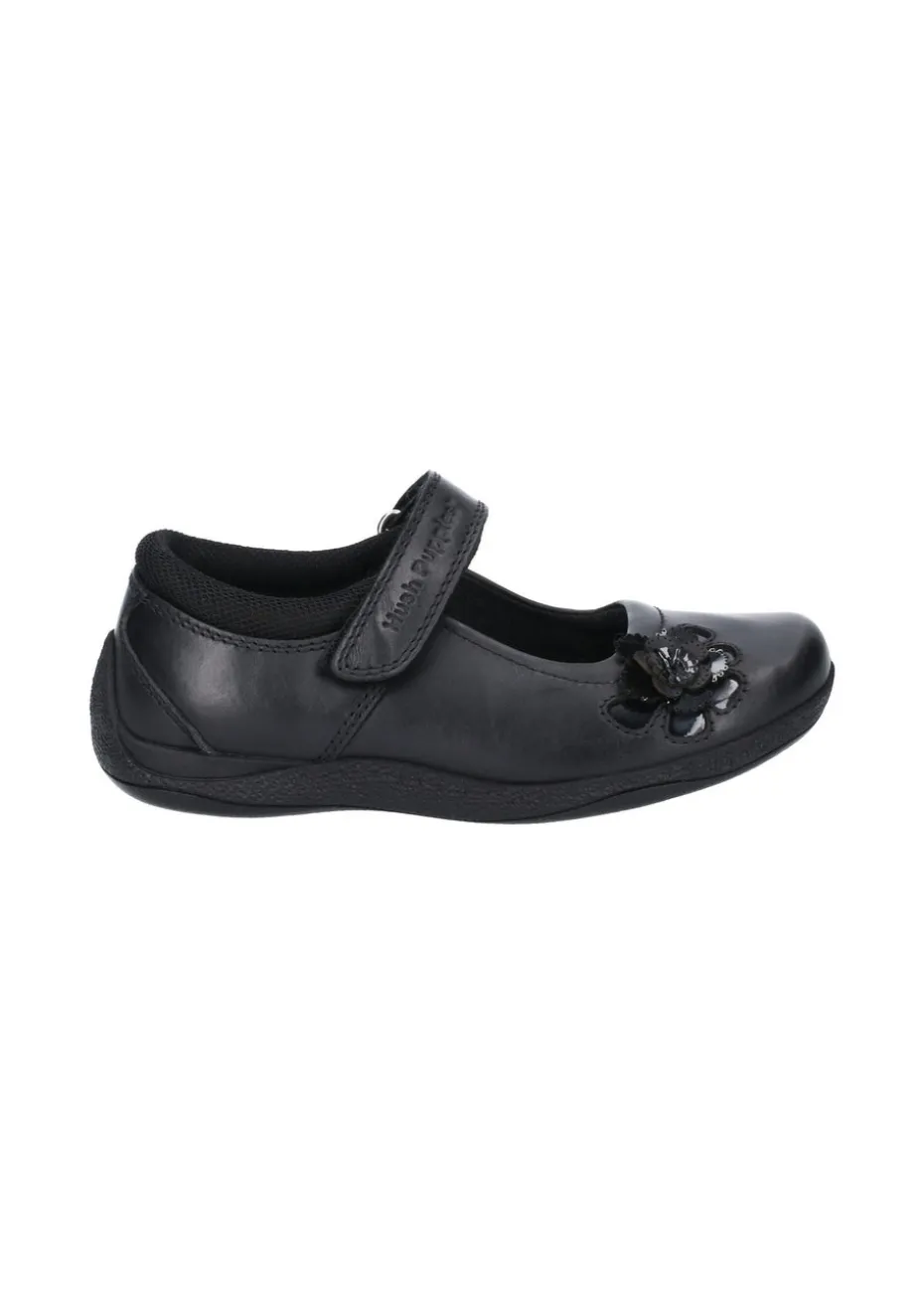 Hush Puppies Black Jessica Senior School Shoe