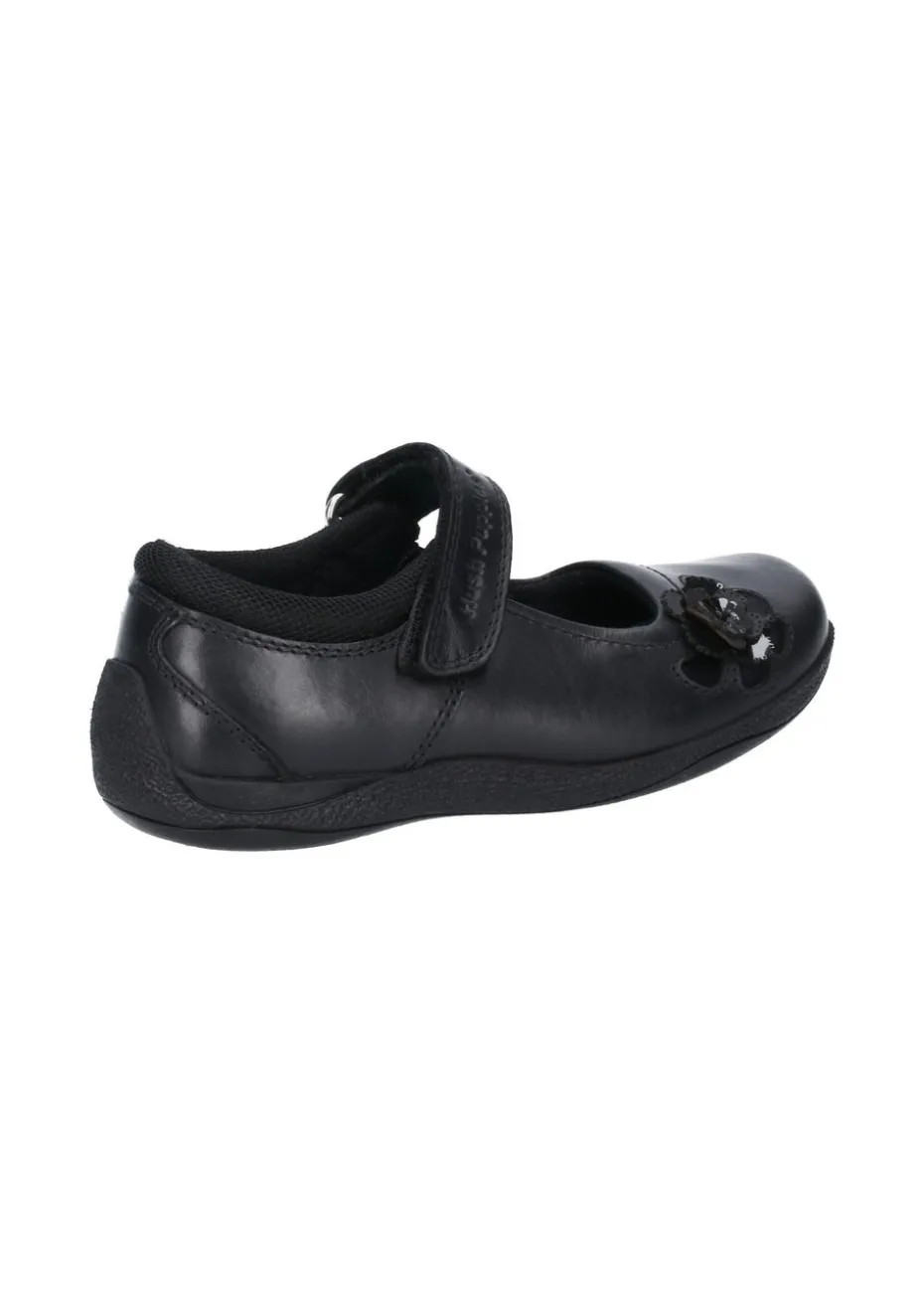 Hush Puppies Black Jessica Senior School Shoe