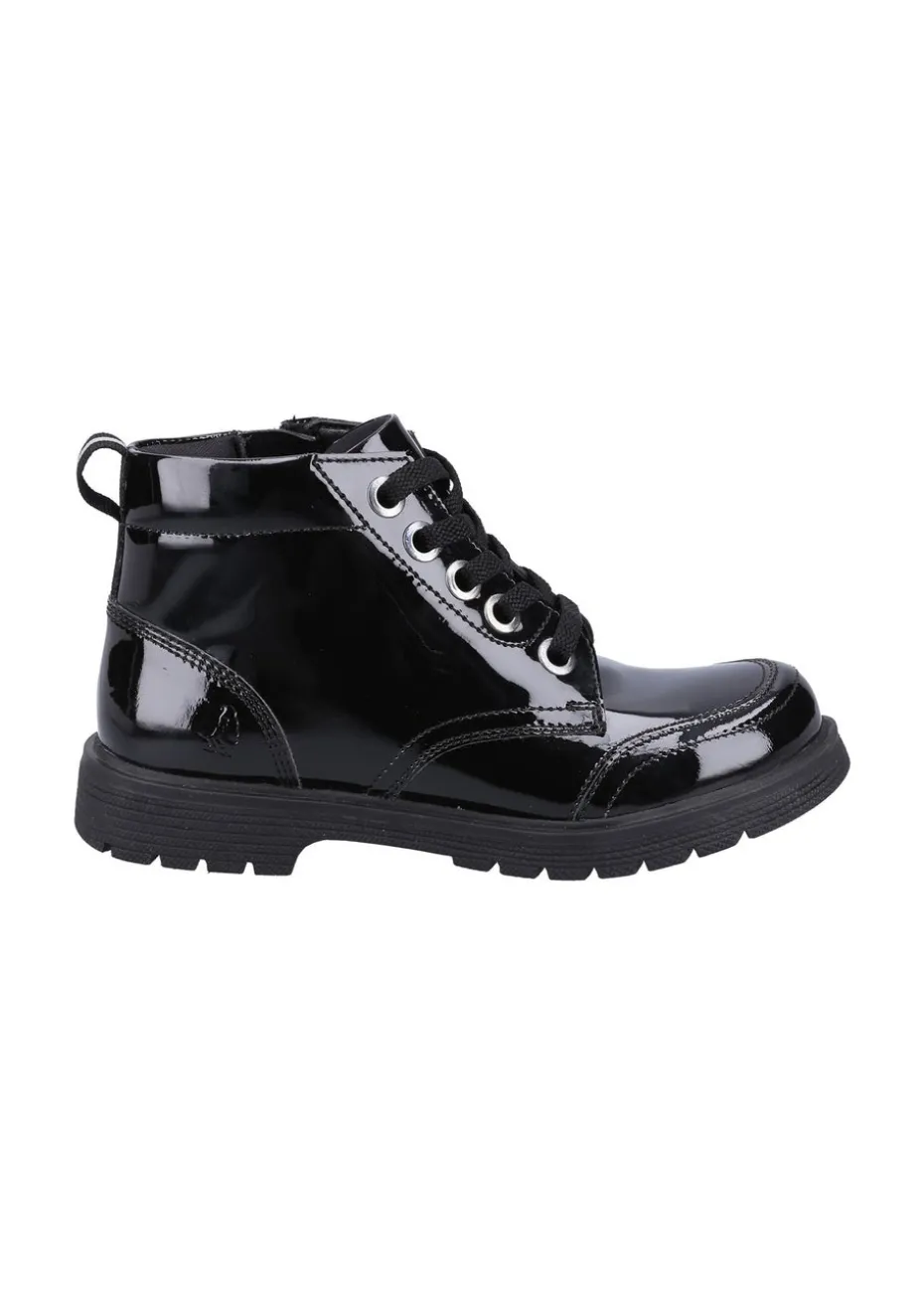 Hush Puppies Black Jolie Patent Junior Chelsea