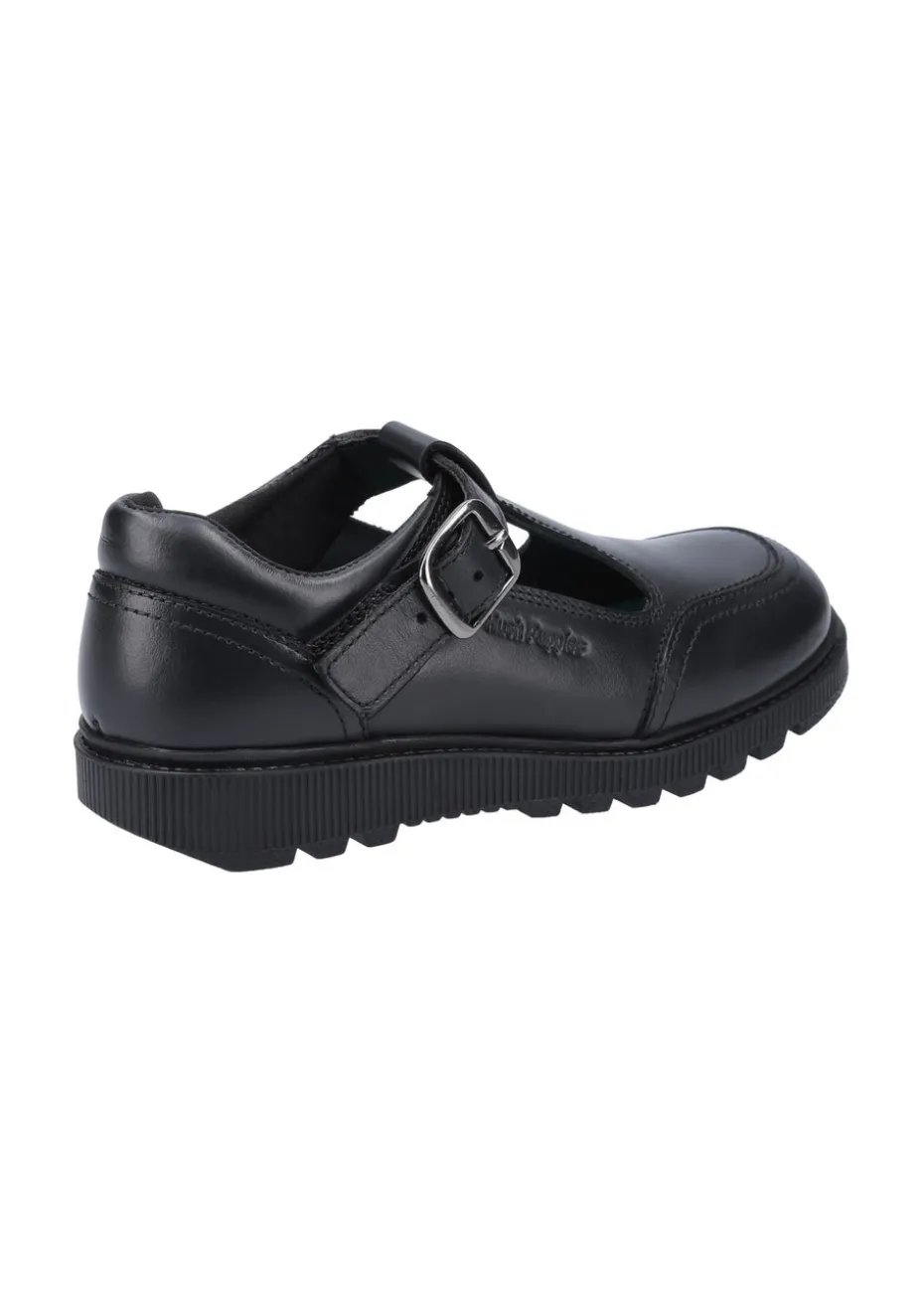 Hush Puppies Black Kerry Senior School Shoe