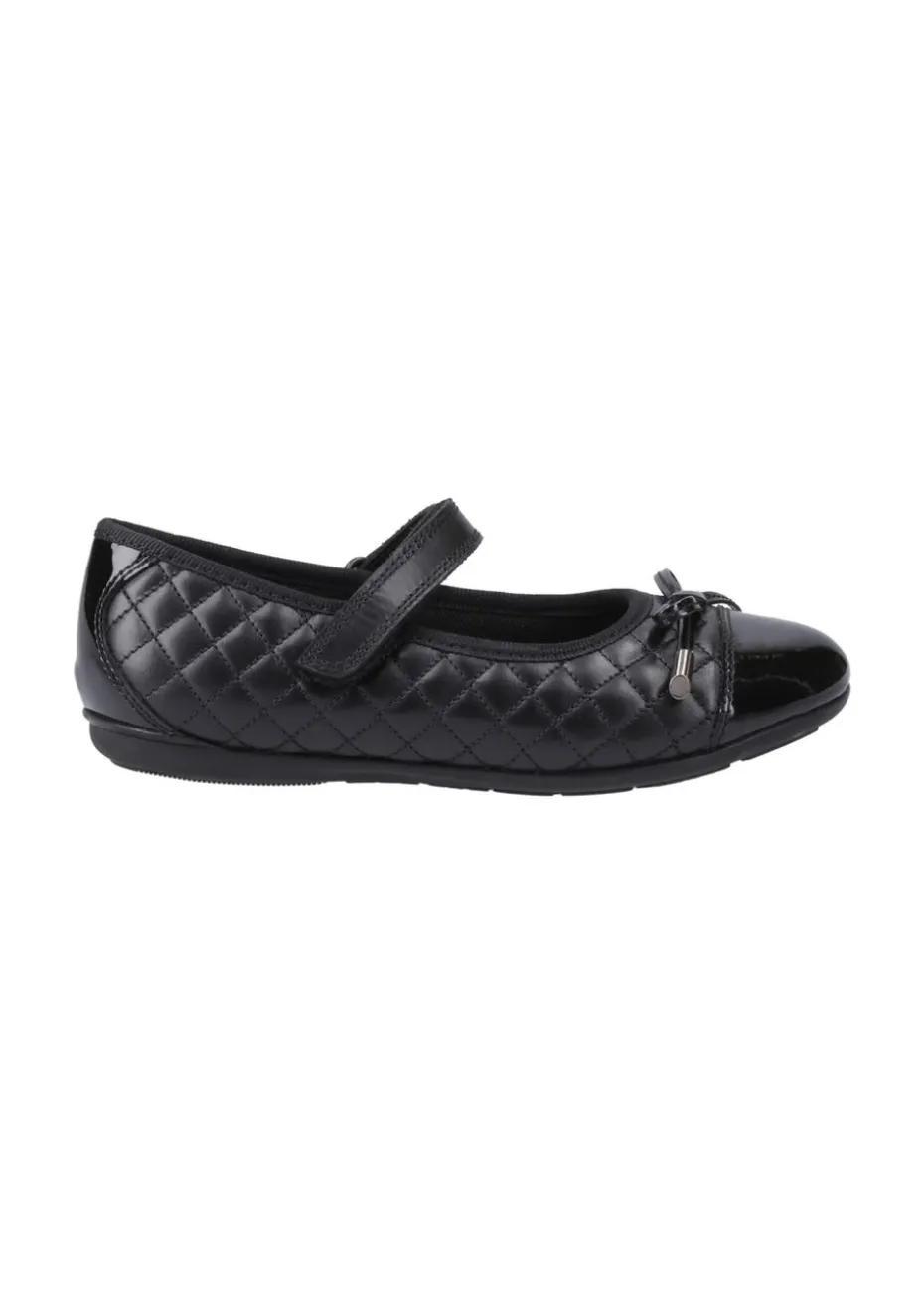 Hush Puppies Black Lottie Quilt Ballerina Senior