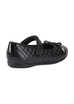 Hush Puppies Black Lottie Quilt Ballerina Senior