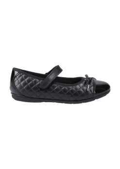 Hush Puppies Black Lottie Quilt Ballerina Senior