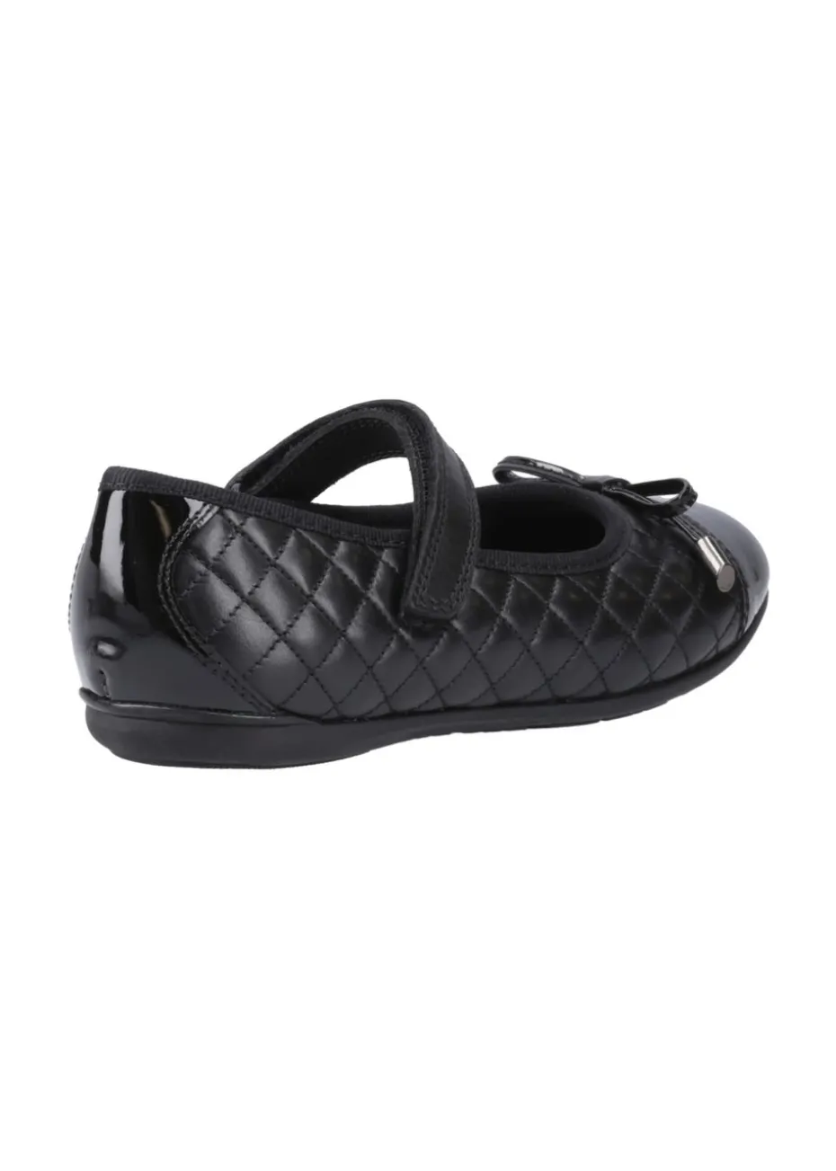 Hush Puppies Black Lottie Quilt Ballerina Senior